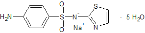 Sodium sulfathiazole pentahydrate